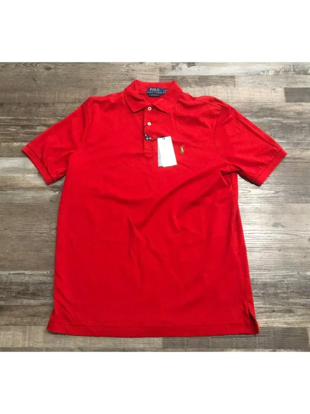 Polo Ralph Lauren Mens Small Red Classic Fi Short Sleeve Polo Shirt New $118 Tag